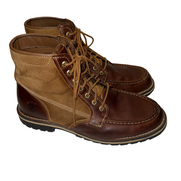 Timberland Other - Timberland Grantly 6" Moc Toe Chukka Boots Suede & Leather Mens Size 10.5